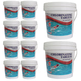 50 Pounds 3 Inch Pool Chlorine Tablets, Individually Wrapped, For Hot Tubs,Swimming Pools and Spas